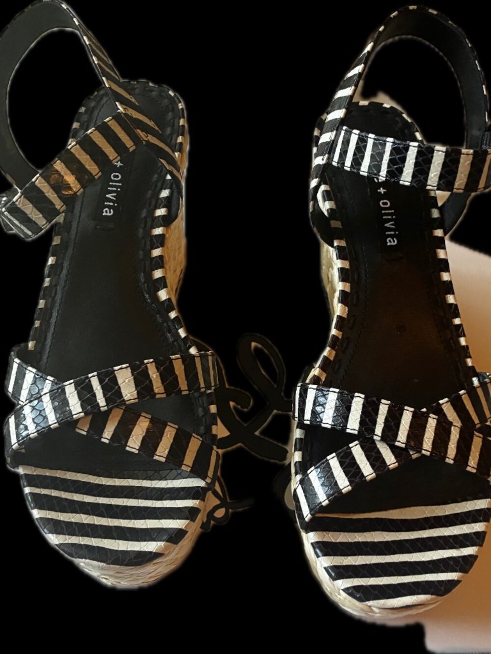 NEW Alice + Olivia Rachel Espadrille Wedge Sandal size 5.5 /35.5 - never worn